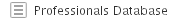 Professionals Database